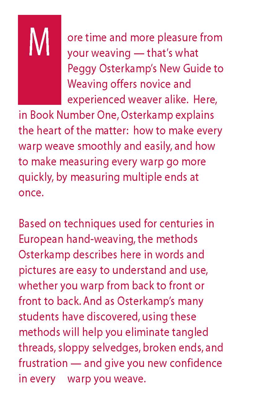 Winding a Warp & Using a Paddle by Peggy Osterkamp